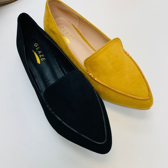Mustard suede flat - Picture 2 of 5